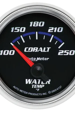 Autometer 2-1/16" Water Temperature 100-250 °F Air-Core Cobalt Reduced Price