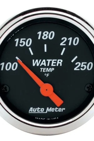 Buy Today Autometer 2-1/16" Water Temperature 100-250 °F Air-Core Designer Black