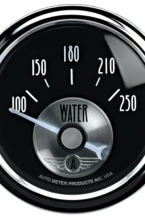 Next Day Delivery Autometer 2-1/16" Water Temperature 100-250 °F Air-Core Prestige Black Diamond
