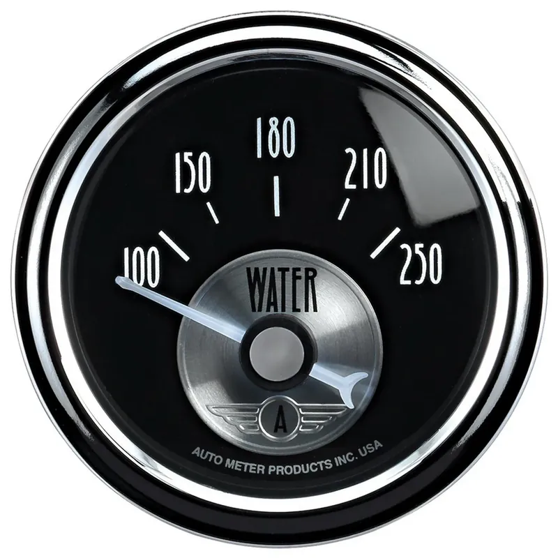 Next Day Delivery Autometer 2-1/16" Water Temperature 100-250 °F Air-Core Prestige Black Diamond
