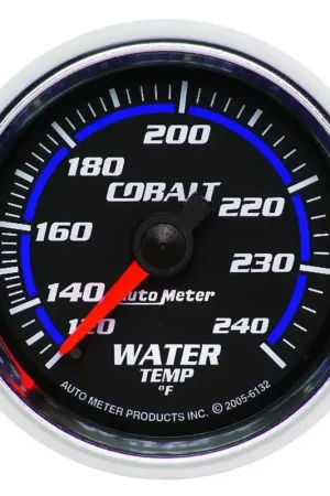 Autometer 2-1/16" Water Temperature 120-240 °F 6 Ft. Mechanical Cobalt Reduced Price