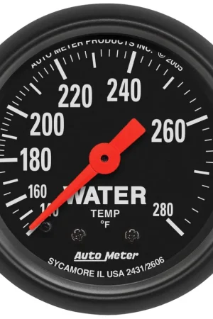 Autometer 2-1/16" Water Temperature 140-280 °F 6 Ft. Mechanical Z-Series Hot Deal