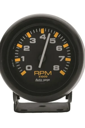 Seasonal Sale Autometer 2-3/4" Pedestal Tachometer 0-8,000 RPM Black/Black Auto Gage