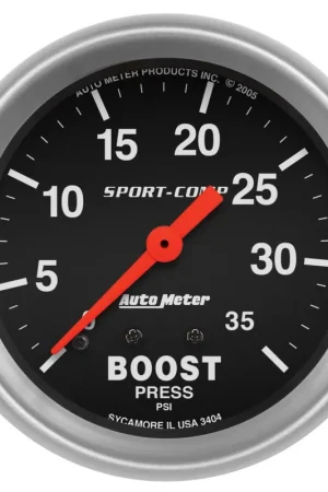Autometer 2-5/8" Boost 0-35 PSI Mechanical Sport-Comp Top Pick