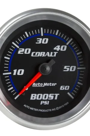 Autometer 2-5/8" Boost 0-60 PSI Mechanical Cobalt Authentic