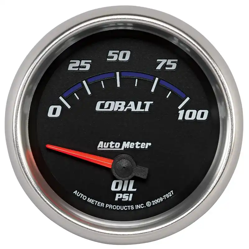 Deal Autometer 2-5/8" Oil Pressure 0-100 PSI Air-Core Cobalt