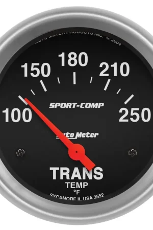 Autometer 2-5/8" Transmission Temperature 100-250 °F Air-Core Sport-Comp Original