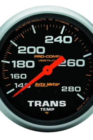Price Cut Autometer 2-5/8" Transmission Temperature 140-280 °F Mechanical Liquid Filled Pro-Comp
