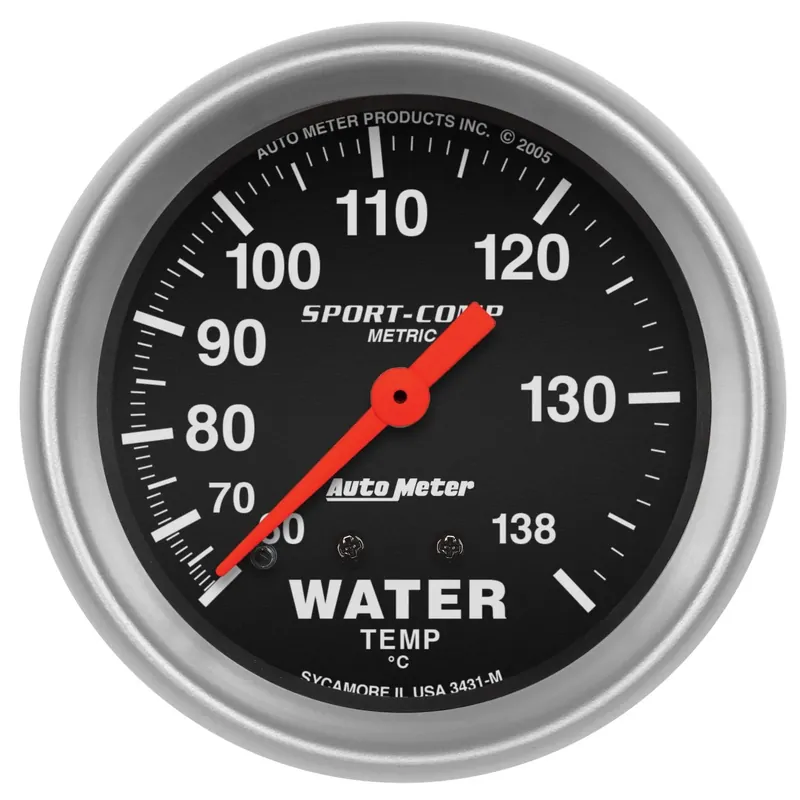 While Supplies Last Autometer 2-5/8" Water Temperature 60-140 °C 6 Ft. Mechanical Sport-Comp