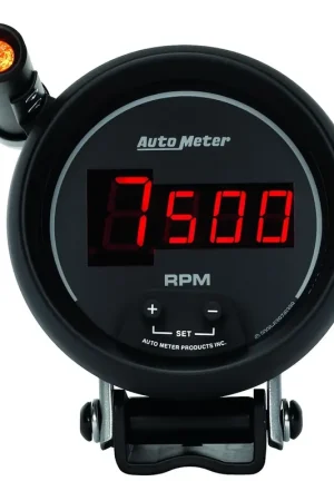 Crafted Autometer 3-3/4" Pedestal Tachometer 0-10,000 RPM Sport-Comp Digital