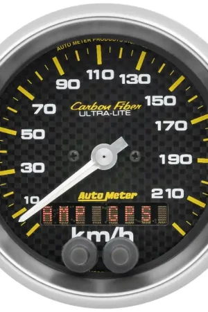 Trending Autometer 3-3/8" GPS Speedometer 0-225 KM/H Carbon Fiber