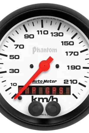 No Minimum Order Autometer 3-3/8" Speedo 225 KM/H GPS Phantom