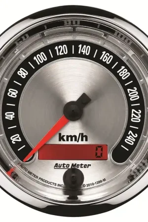 Autometer 3-3/8" Speedometer 0-260 KM/H American Muscle Editor’s Pick