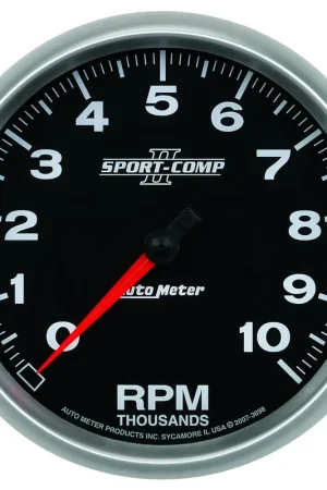Final Sale Autometer 5" In-Dash Tachometer 0-10,000 RPM Sport-Comp II
