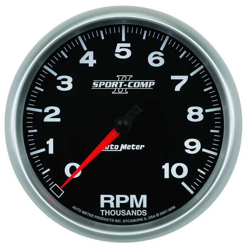 Final Sale Autometer 5" In-Dash Tachometer 0-10,000 RPM Sport-Comp II