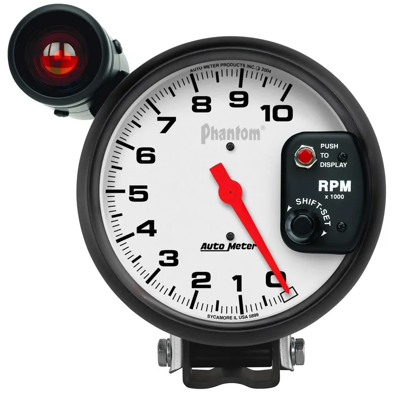 Autometer 5" Pedestal Tachometer 0-10,000 RPM Phantom In Demand