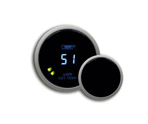 Fresh Stock ProSport 52mm 'Digital' Exhaust Gas Temperature Gauge - Blue - Fahrenheit