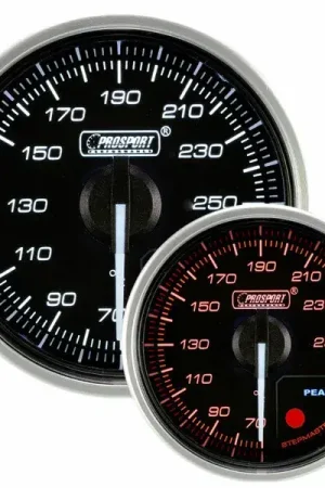 ProSport 52mm 'Supreme' Water Temperature Gauge - Amber/White - Fahrenheit Budget