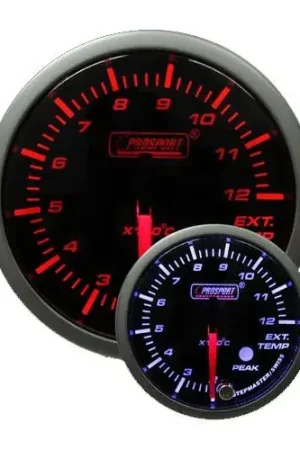 Top Pick ProSport 52mm Exhaust Gas Temperature Gauge - Amber/White - Fahrenheit