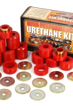 Rugged Ridge Body Mount Kit Red 22 Pieces 97-06 TJ Top Rated