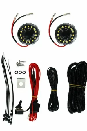 KC HiLiTES Cyclone 2in. LED Universal Under Hood Lighting Kit (Incl. 2 Cyclone Lights/Switch/Wiring) Weekend Sale