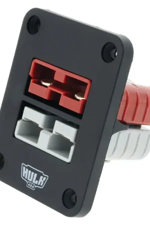 Hulk 4x4 Double Flush Mount Housing 50A Ando Style Plugs Red & Gry Grab Now