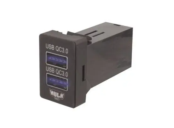 Hulk 4x4 Dual QC3 USB Socket - Blue (Prado/Landcruiser 200 Series 2008+) Bulk Order