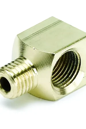 Autometer Fitting Adapter 90 ° 1/8" NPTF Female to 1/8" Compression Male Brass Authentic