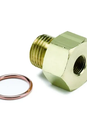 Fan Favorite Autometer Fitting Adapter Metric M16X1.5 Male to 1/8" NPTF Female Brass
