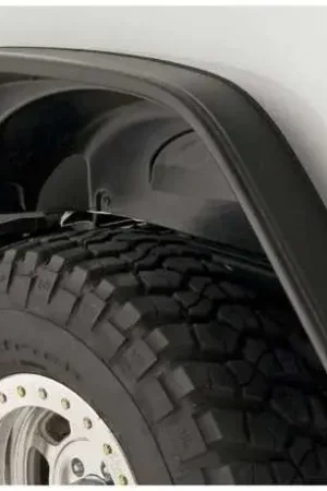 Buy Direct Bushwacker Flat Style Fender Flares 2pc (Wrangler 07-18)