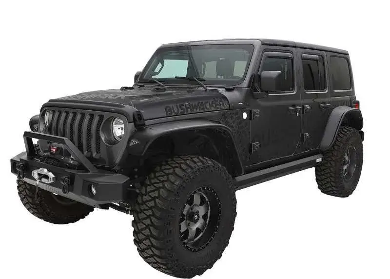 Direct From Factory Bushwacker Flat Style Fender Flares 4pc (Wrangler 18+)