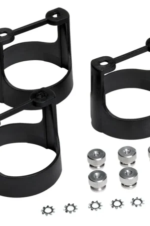 Must Have Autometer Gauge Bracket Kit 2-5/8" Black Composite Qty 3