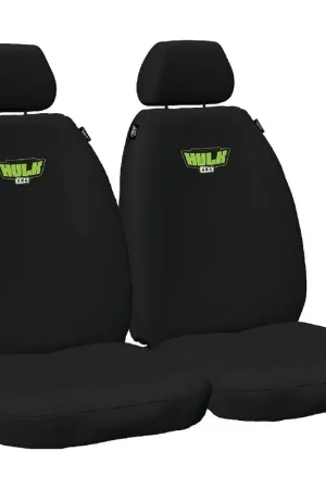 Direct From Factory Hulk 4x4 HD Canvas Seat Covers Series Fronts Blk (Prado 150 Series)