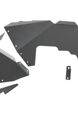 Final Sale Rugged Ridge Inner Fender Liners Frnt Aluminum Black 18-20 Jeep Wrangler JL