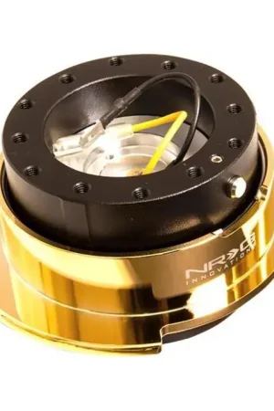 NRG NRG Quick Release Kit Gen 2.5 - Black Body / Chrome Gold Ring Mega Sale