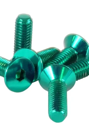 NRG NRG Steering Wheel Screw Upgrade Kit (Conical) - Green Fast Shipping
