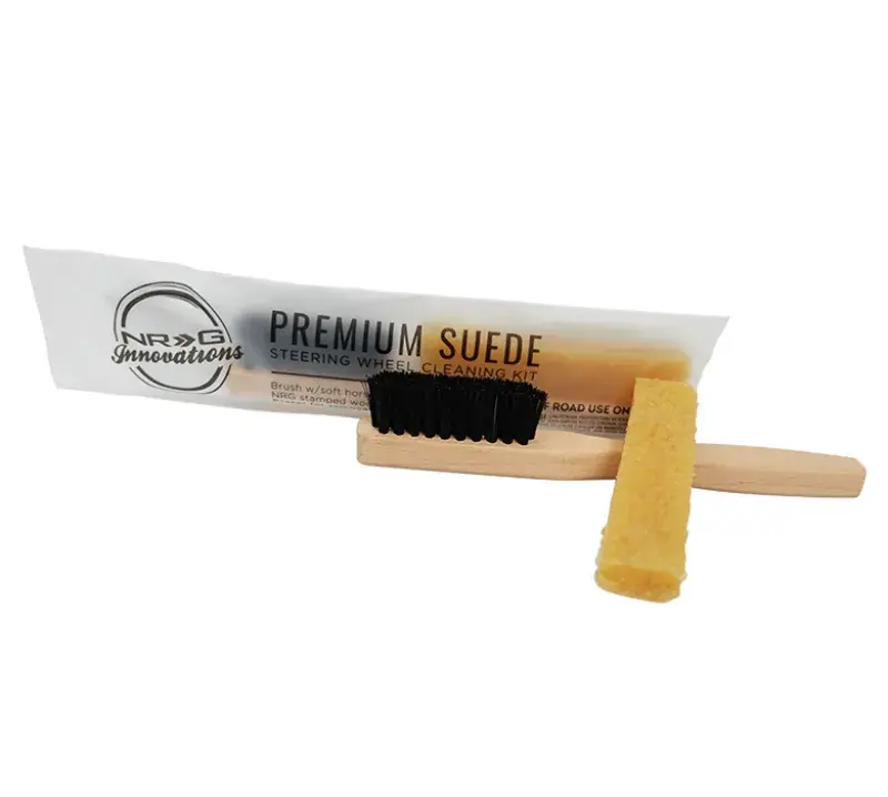 NRG NRG Suede Steering Wheel Cleaning Kit- Including Eraser and Horse Brush Editor’s Pick