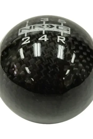 Holiday Sale NRG NRG Universal Ball Style Shift Knob - Heavy Weight 480G / 1.1Lbs. - Black Carbon Fiber (5 Speed)