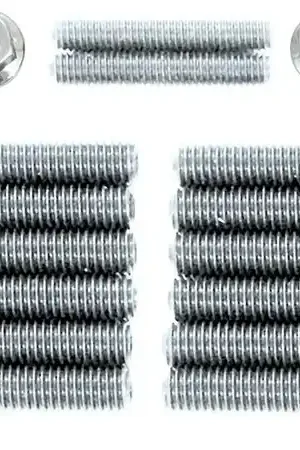 Aeroflow Oil Pan Stud Kit - M8 and M6 Steel Studs and Nuts (GM LS) Direct From Manufacturer