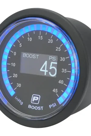 Proflow Pro Series Digital Electrical Boost/Vacuum Gauge 52mm -14.5-45 PSI w/Sensor LED Backlight Super Sale