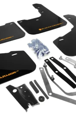 Final Sale Rally Armor Rally Armor 13-19 Ford Fiesta ST Black UR Mud Flap w/Orange Logo