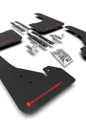 Deal Rally Armor Rally Armor 18-24 Toyota Corolla Hatchback Black UR Mud Flap Red Logo