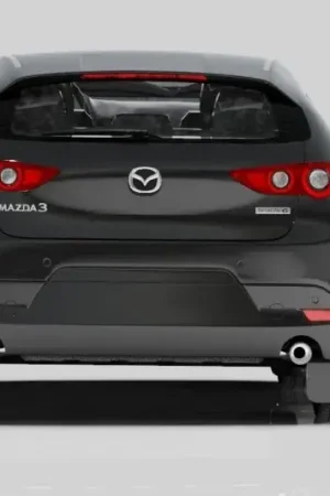 Direct From Manufacturer Rally Armor Rally Armor 19-24 Mazda3 Hatchback Black UR Mud Flap w/White Logo
