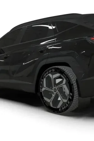 Hot Picks Rally Armor Rally Armor 22-24 Hyundai Tucson Black UR Mud Flap - Metallic Black Logo