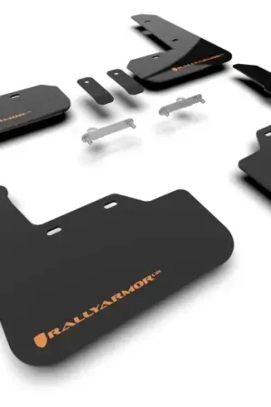 Hot Deal Rally Armor Rally Armor 22-24 Subaru WRX Black UR Mud Flap w/Orange Logo