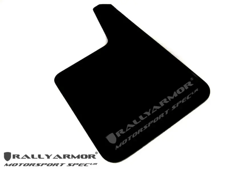 No Minimum Order Rally Armor Rally Armor Universal Fit (No Hardware) Motorsport Spec Black UR Mud Flap w/ Gray Logo