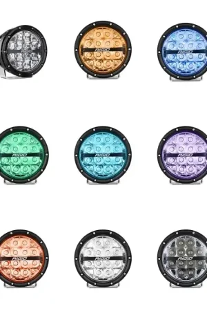 Free Shipping Rigid Industries Rigid Industries 360-Series 6in LED Off-Road Drive Beam - RGBW (Pair)