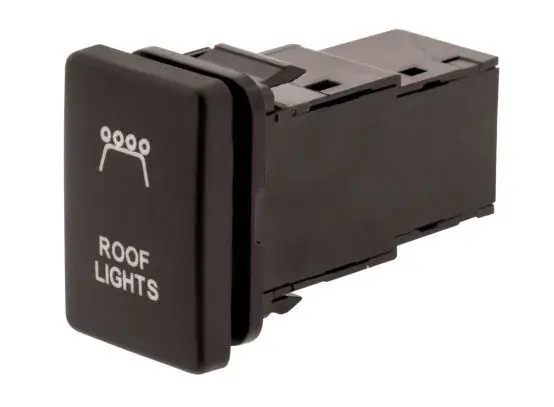 Hulk 4x4 Roof Light Push Button Switch - Amber (Prado/Landcruiser 200 Series 2008+) Same Day Shipping