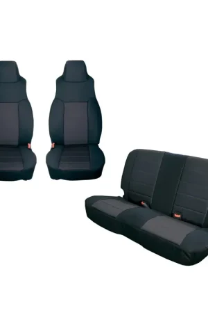 Affordable Rugged Ridge Seat Cover Kit Black 03-06 Jeep Wrangler TJ