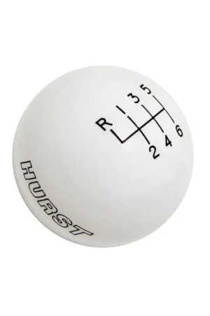 Hurst Shift Knob - 6-Speed - White - Ford Buy Online
